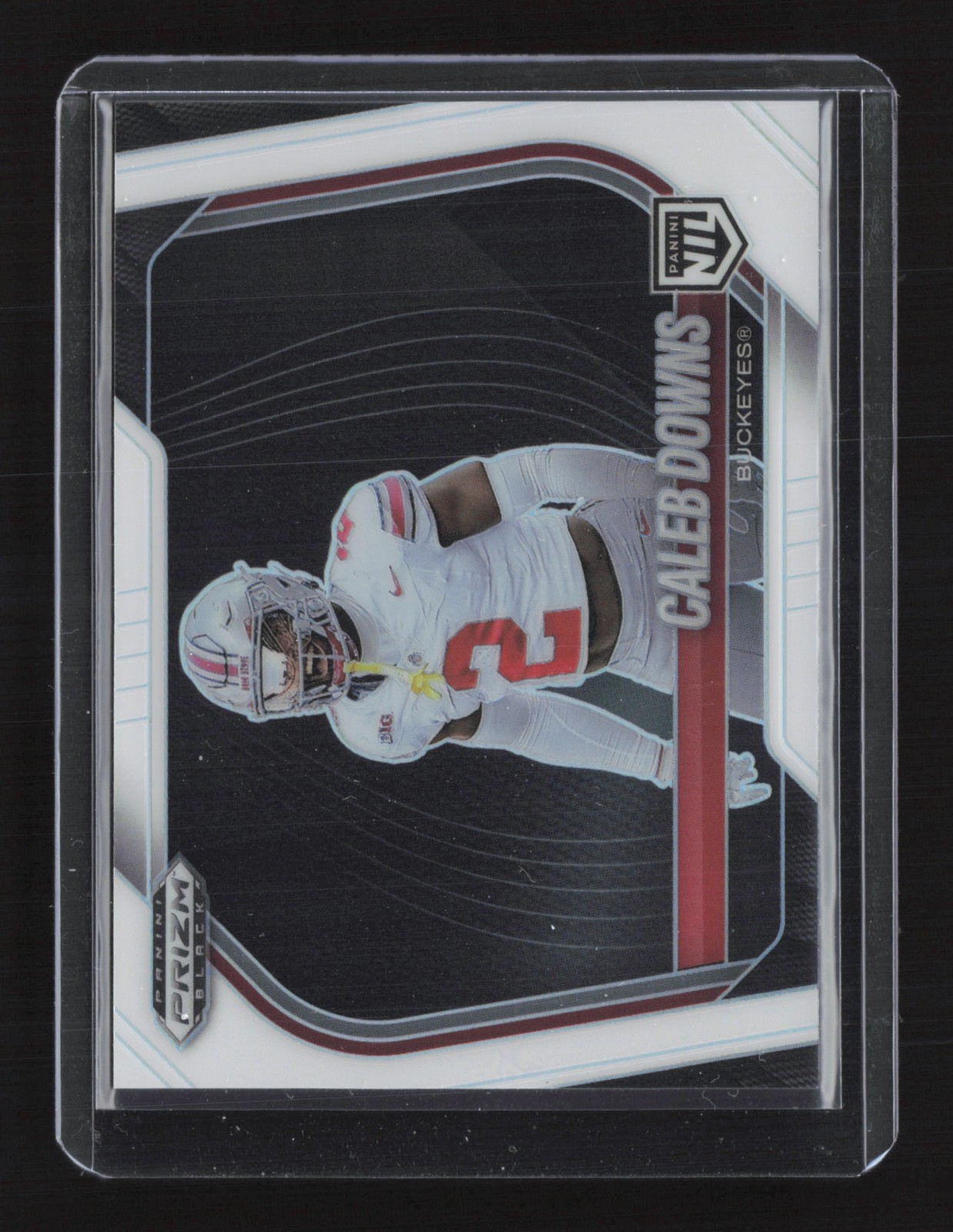 2025 Panini Prizm Black #190 Caleb Downs Prizms White #/175