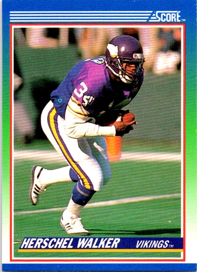 1990 Score - Herschel Walker #34 - Near Mint or Better