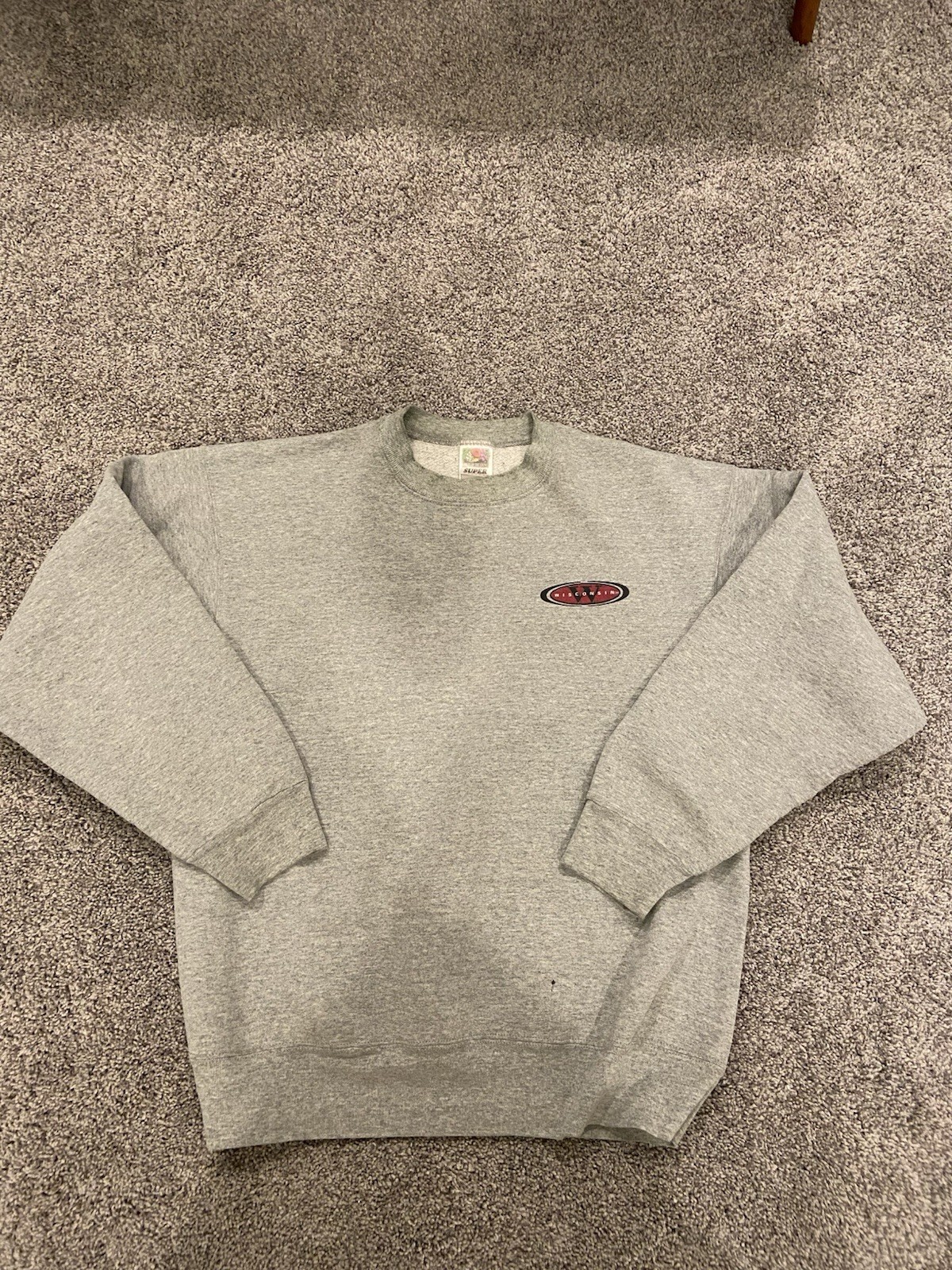 Vintage University of Wisconsin Badgers Large Crewneck Sweatshirt Pullover L