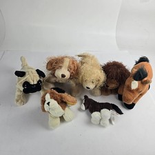 GANZ Webkinz Plush Toys Lot Of 7 Stuffed Animals NO CODES Dogs Horses Pug 2 Mini