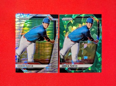  Andrew Painter (2)-2025 Panini Prizm Green Ice & Silver Pulsar Philadelphia 