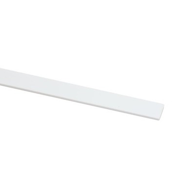 Hosco weiße Kunststoff Gitarrenbindung (1,5 mm, 7 mm)
