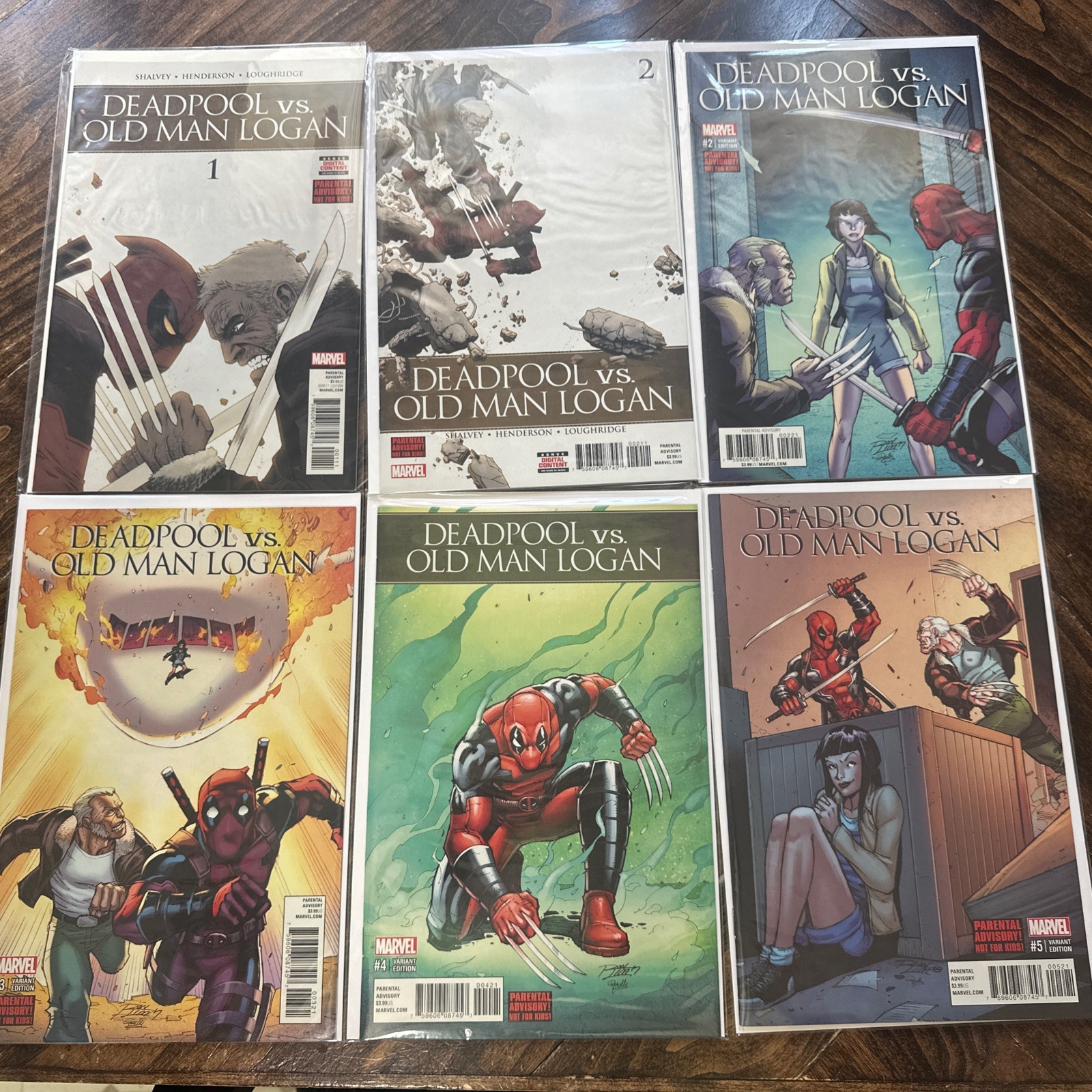DEADPOOL vs. OLD MAN LOGAN #1 2 3 4 5 MARVEL 2017 NM Full Set, 1st Maddie