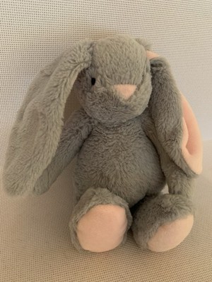 TJM Hase Kaninchen grau weiches Plüschtier 10 Zoll