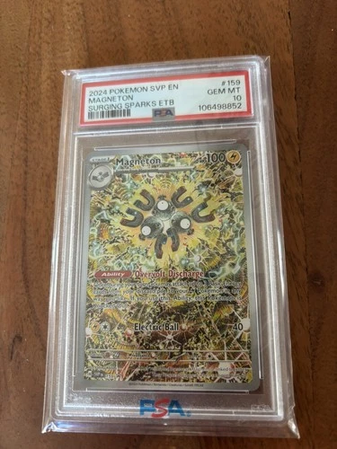 Pokémon TCG PSA 10 Magneton SVP #159 Surging Sparks ETB Promo English