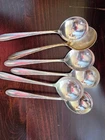 Sterling Silver Soup Spoons 6 Total 221 Grams. Scrap Or Not