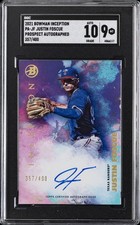 2021 BOWMAN INCEPTION PRSPCT AUTOGRAPHED - 357/400 #PA-JF JUSTIN FOSCUE SGC 9