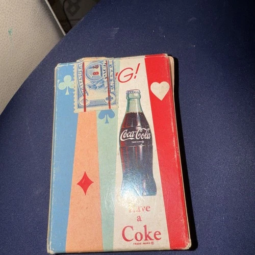1960 Coca Cola Vintage Playing Cards Zing Refreshing New Feeling Drink Rare Coke