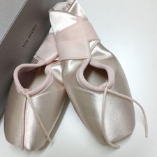 Chacott Swanilde Ballet Shoes 20.5cm Pink Satin Slip-On Flexible Sizes