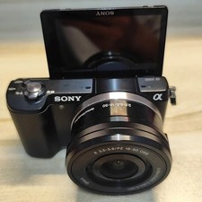 Sony Alpha A5000 Mirrorless Camera w/ 16-50mm lens 20.1MP Black English