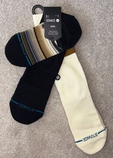 Stance Icon Series 3 Pair Pack Socks No-show, Crew Mid Calf Mens Large 10-13 NWT