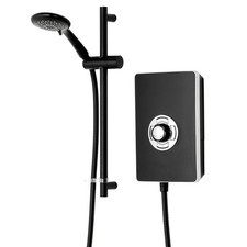 Triton Aspirante Enhance Electric Shower 9.5kW Matte Black 5 Spray Head Modern