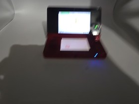 Nintendo 3DS Flame Red with 5 Pens And Case - Tested And Works No Adapter
