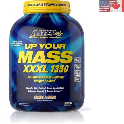 MHP UP Your Mass XXXL 1350 -  Weight Gainer, 50g Protein, Cookies & Cream
