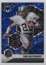 2021 Panini Mosaic No Huddle Blue Prizm 51/75 Fred Biletnikoff #105 HOF un2