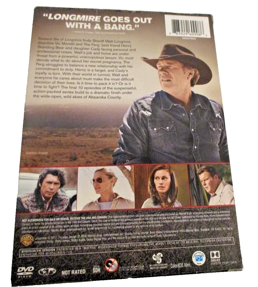 Longmire Seasons 3,4,5 DVDs (SKU# 2832) - Image 4 of 4