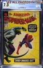 Amazing Spider Man #45 Marvel Comics CGC 7.0 Graded Lizard App FEB 1967 (HG)