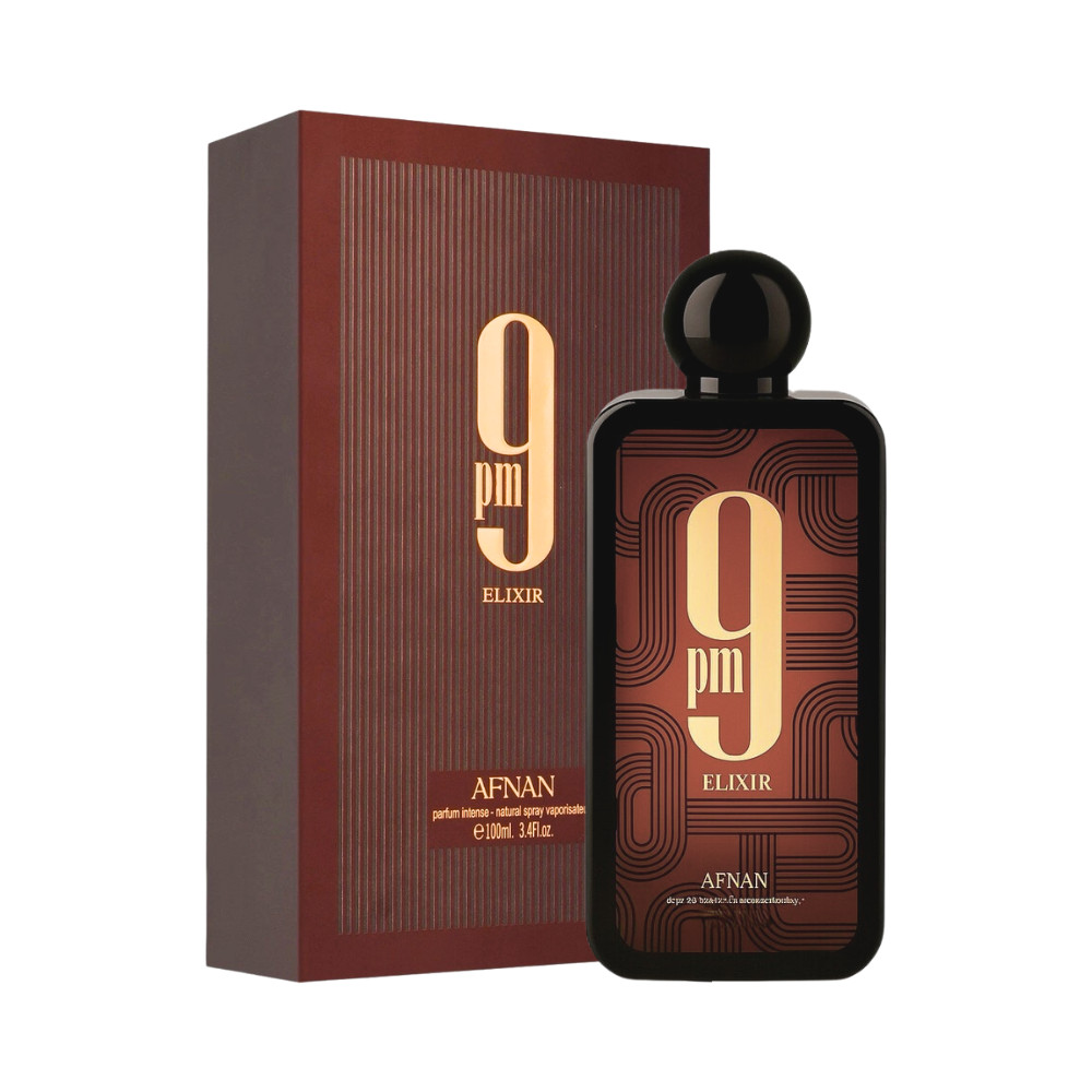 AFNAN Unisex 9PM Elixir Extrait de Parfum Intense Spray 3.4 oz New in Box