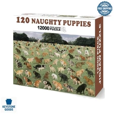 Humorous Prank Gift Box - Naughty Puppies Theme, 11.25 x 9 x 3.25 inches, Fak...