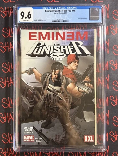 RESERVED Spider-Man Eminem Marvel  Edition & IRON MAN Avengers PUNISHER XXL 9.6