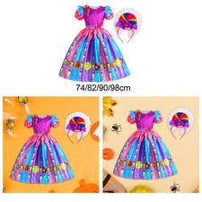 Bonbonkleid f&uuml;r M&auml;dchen, Regenbogenkleid, Prinzessinnenkleid, Lollipop-Kleid