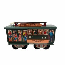 Vintage Powell  Masons Sts 514 San Francisco Cable Car Tin Friction Toy