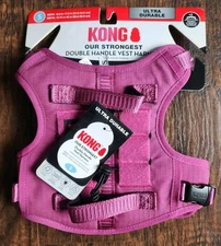 KONG® Ultra Durable Waste Bag Reflective Dog Harness, Pink, Size S, NEW!!
