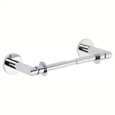 0208/PC Sine Paper, Polished Chrome, Double Post Toilet Tissue Holder