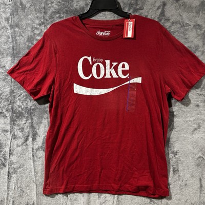 Coca-Cola Men s Red Graphic Logo  Enjoy Coke  TShirt NWT [117508] Sz Extra Large