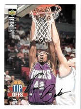 1994-95 Collector's Choice FRENCH Gold Signature Basketball Vin Baker #180