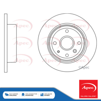 Fits Chevrolet Epica 2008-2010 2.0 D 1x Brake Disc Rear Apec 96328254