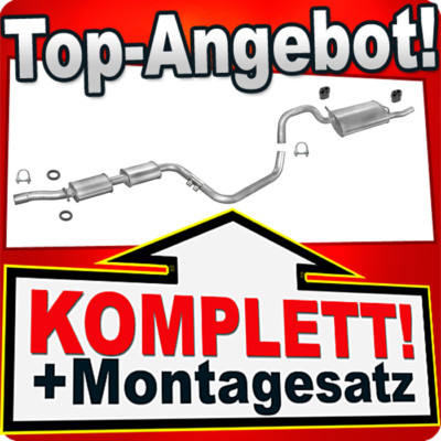 Auspuff für VOLVO 440 460 2.0 Schrägheck Stufenheck Auspuffanlage