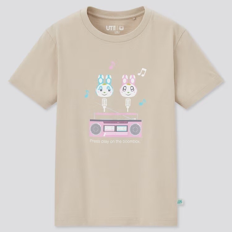 Uniqlo Girls KIDS Animal Crossing UT Short Sleeve Graphic T-Shirt - Main Image