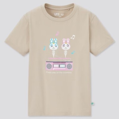 Uniqlo Girls KIDS Animal Crossing UT Short Sleeve Graphic T-Shirt