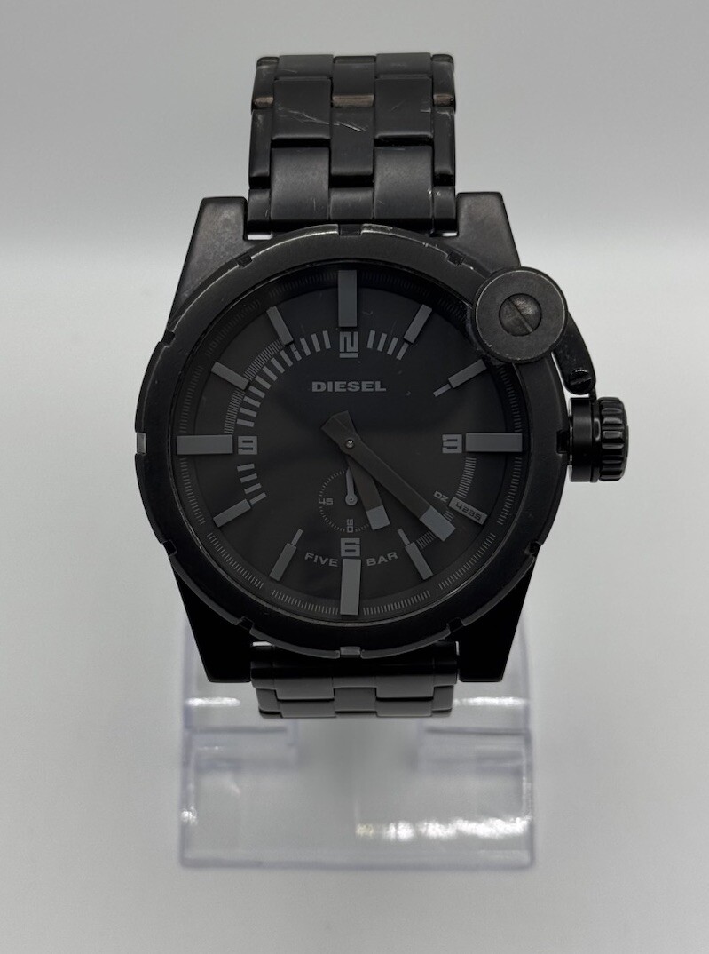 Diesel DZ-4235 Quartz Analog Black S-Steel Screw Down Crown Men's Wristwatch