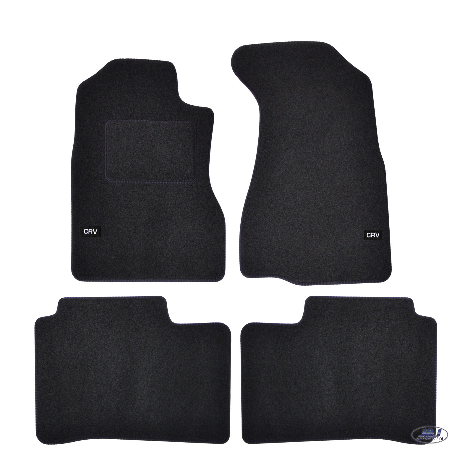 Tapis de sol de rechange pour Honda CR-V 1995-2002 en velours premium noir