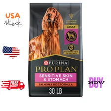 Pro Plan Sensitive Skin and Stomach Dog Food Salmon and Rice - 30 lb