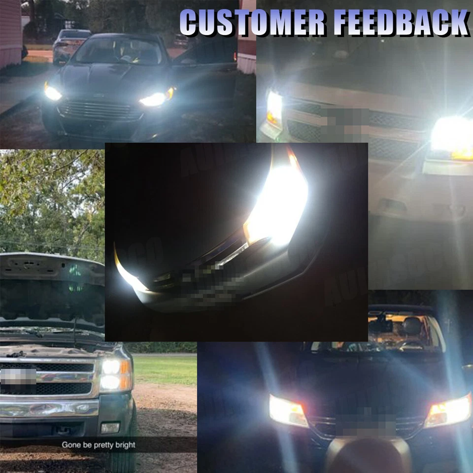 For Chevrolet C1500 C2500 Suburban 1992-1999 2x HB3 LED Headlight High Beam Kit - Image 2 of 4