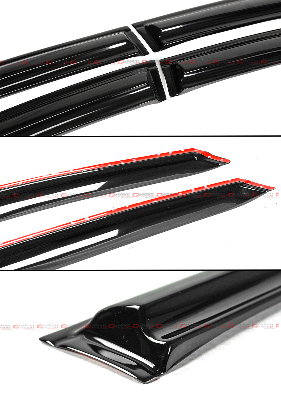 FOR 2022 Up HONDA CIVIC 4DR SEDAN JDM 3D WAVY WINDOW VISOR RAIN GUARD DEFLECTOR