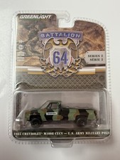 Chase 1985 CHEVROLET M1008 CUCV US ARMY MILITARY POLICE 1/64 GREENLIGHT 61020-D