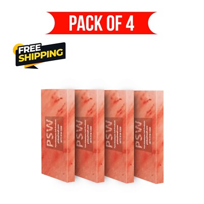 Himalayan Salt Bricks & Tiles 8x4x1 Pack of 4 For Spa, Sauna Walls & Home Decor