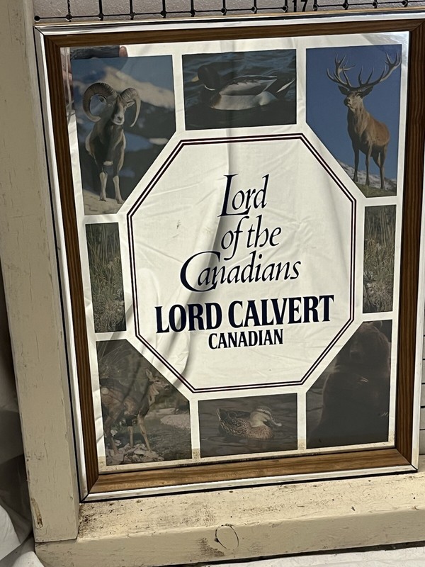 LORD CALVERT CANADIAN MIXED Large and Small Game AnimalsMirror 