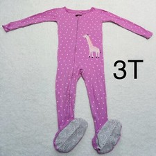 Just one you made by carters footed pajama one piece zip cotton zippy 3T