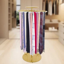 Freestanding Scarf Display Rack Rotating Round Scarf Display Stand Scarf Holder