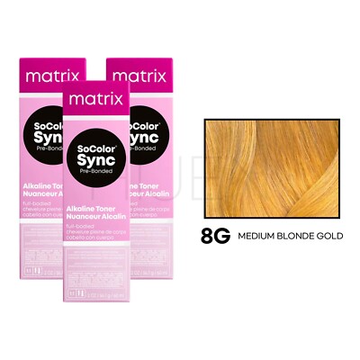 [3PACKS] MATRIX SoColor Sync Pre-Bonded Alkaline Toner (CHOOSE YOUR COLOR)