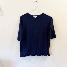 Lilly Pulitzer Girls Tierneigh Sweater Navy Blue NWT Size XL Size 12-14 