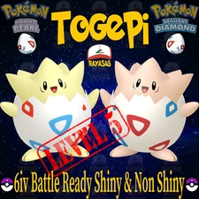 Pokemon Togepi Shiny & Non Shiny Pokemon Brilliant Diamond & Shining Pearl Home