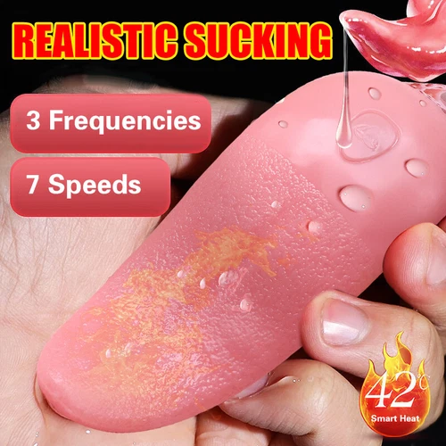 Heating Clit Licking Tongue Vibrator G-Spot Dildo Massage Sucking Oral Sex Toys - Picture 13 of 24