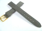 16mm GREY Light Grey/Charcoal WATCH STRAP STRAP WATER BUFFALO LEATHER 1666