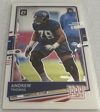 2020 Donruss Optic Football Andrew Thomas New York Giants rookie card #103